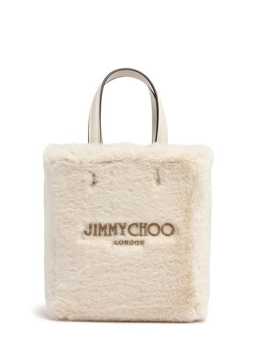 Small N/w Lenny Suede & Shearling Bag - JIMMY CHOO - Modalova