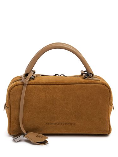 Borsa Piccola Softy Velour In Camoscio - BRUNELLO CUCINELLI - Modalova