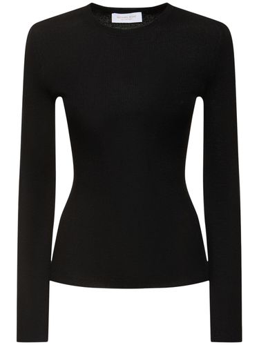 Hutton Ribbed Crewneck Cashmere Sweater - MICHAEL KORS COLLECTION - Modalova