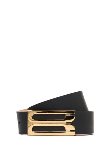 Jumbo Frame Smooth Leather Belt - VICTORIA BECKHAM - Modalova