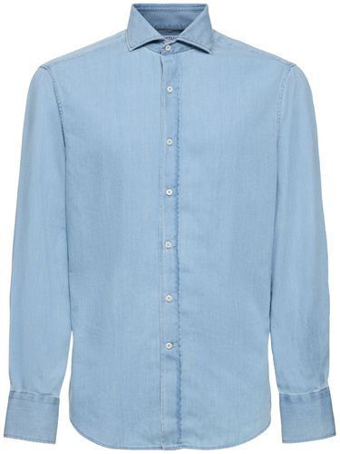 Light Denim Shirt - BRUNELLO CUCINELLI - Modalova