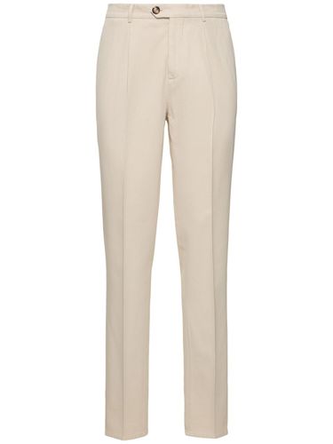 Cotton Gabardine Straight Pants - BRUNELLO CUCINELLI - Modalova