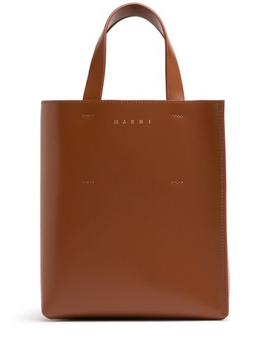 Mini N/s Museo Leather Tote Bag - MARNI - Modalova