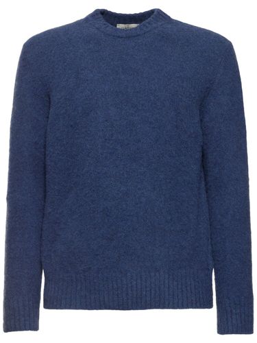 Wool Knit Crewneck Sweater - PIACENZA CASHMERE - Modalova