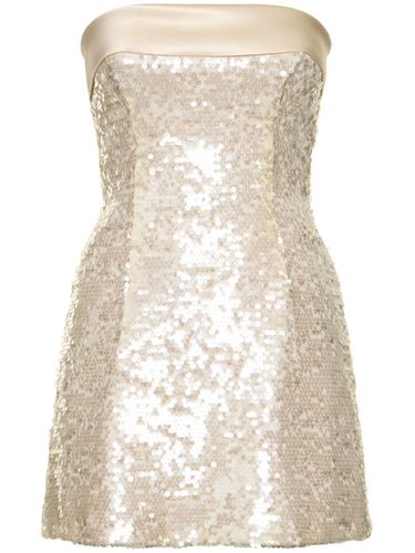 Strapless Sequined Mini Dress - PHILOSOPHY DI LORENZO SERAFINI - Modalova