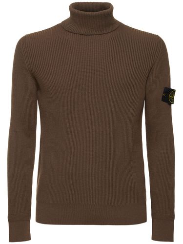 Wool Turtleneck Sweater - STONE ISLAND - Modalova