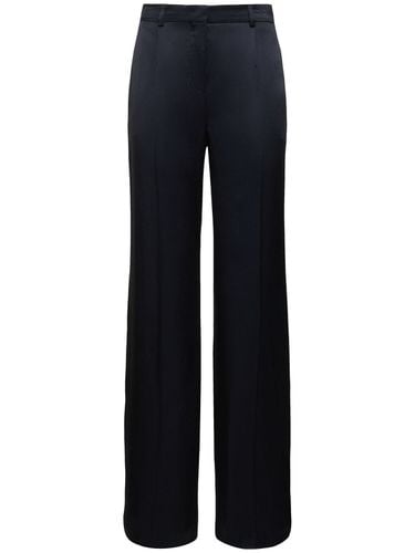 Satin Wide Leg Pants - ALBERTA FERRETTI - Modalova