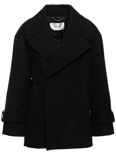 Melton Oversized Wool Blend Short Coat - VICTORIA BECKHAM - Modalova