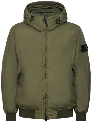 Chaqueta Bomber Acolchada Con Capucha - STONE ISLAND - Modalova