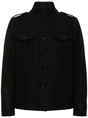 Japanese Felt Stand Collar Casual Jacket - TOM FORD - Modalova