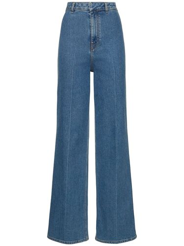 Denim-jeans Mit Hohem Bund Und Weitem Bein - PHILOSOPHY DI LORENZO SERAFINI - Modalova