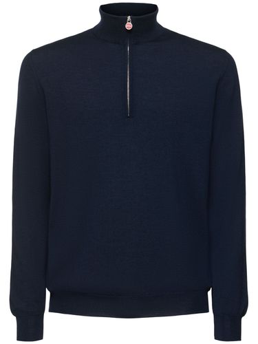 Cashmere Bend Half Zip Knitwear - KITON - Modalova