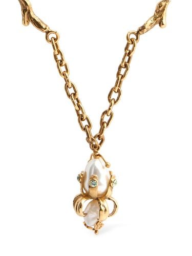 Brass Necklace W/ Pearl Pendant - MARNI - Modalova