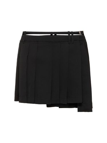 Ipleat Wool Blend Suiting Mini Skirt - ACNE STUDIOS - Modalova