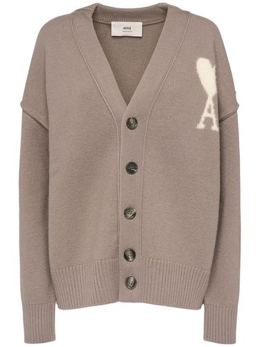 Adc Logo Wool Cardigan - AMI PARIS - Modalova