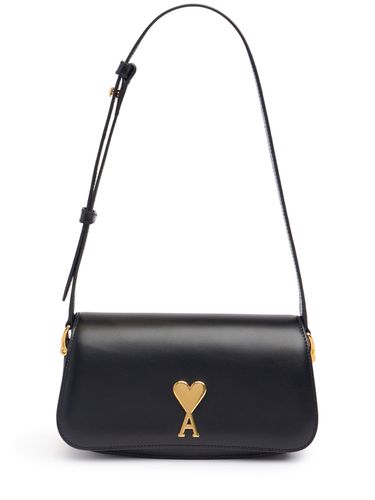 Paris Elongated Leather Shoulder Bag - AMI PARIS - Modalova