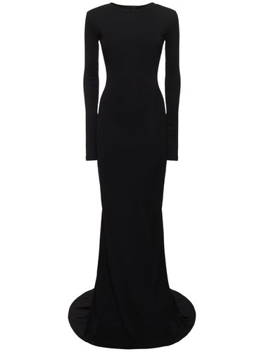 Jesse Cotton Jersey Long Dress - ANN DEMEULEMEESTER - Modalova