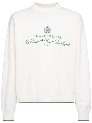 La Maille Venice Cotton Blend Ls T-shirt - JACQUEMUS - Modalova