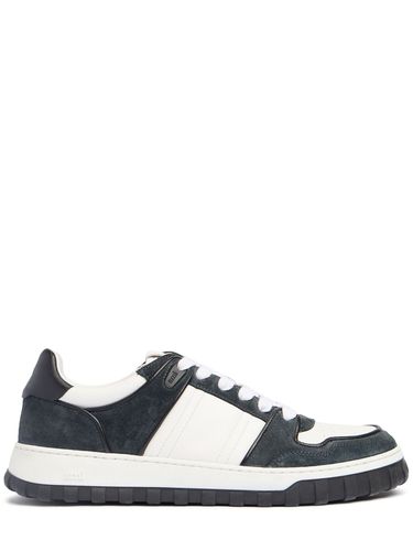 Low Top Leather Sneakers - AMI PARIS - Modalova