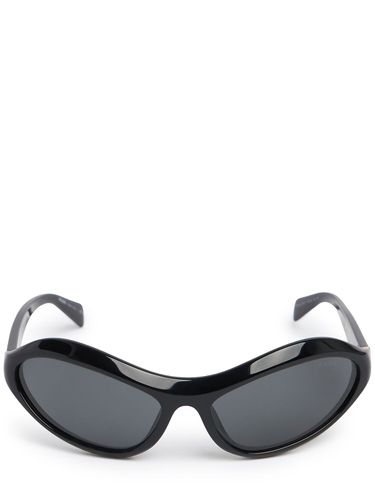 Round Acetate Sunglasses - PRADA - Modalova