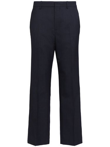 Straight Fit Wool Pants - AMI PARIS - Modalova