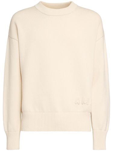 Ami Cotton & Wool Crewneck Sweater - AMI PARIS - Modalova