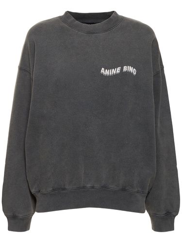 Jaci Logo Cotton Jersey Sweatshirt - ANINE BING - Modalova