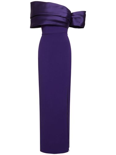 Alexis Twill & Crepe Maxi Dress - SOLACE LONDON - Modalova