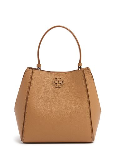 Small Mcgraw Leather Bucket Bag - TORY BURCH - Modalova