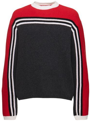 Striped Intarsia Knit Sweater - MSGM - Modalova