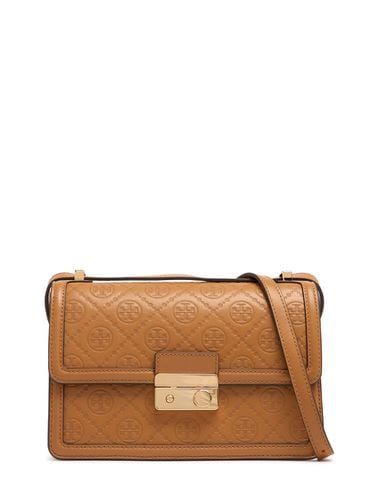 T Monogram Leather Shoulder Bag - TORY BURCH - Modalova