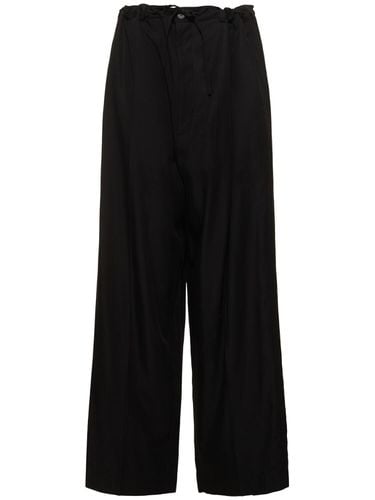 Tailored Fluid Poplin Pants - BALENCIAGA - Modalova