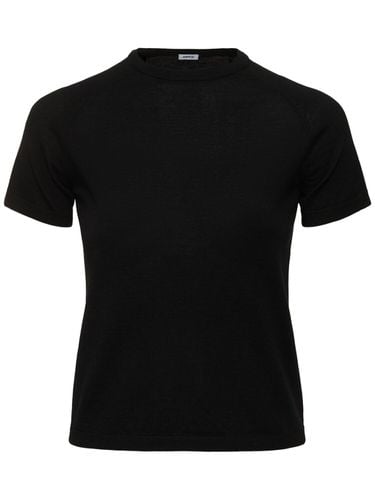 Virgin Wool Knit Crewneck T-shirt - ASPESI - Modalova