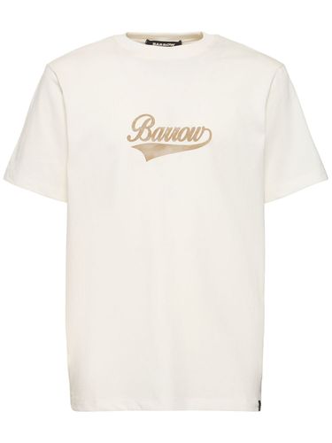 Logo Cotton Jersey T-shirt - BARROW - Modalova