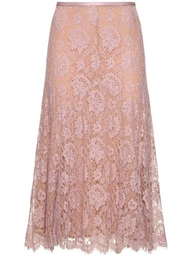 Dance Crushed Cotton Blend Lace Skirt - MICHAEL KORS COLLECTION - Modalova