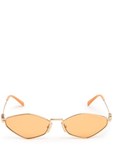 Sechseckige, Metallische Sonnenbrille - MIU MIU - Modalova