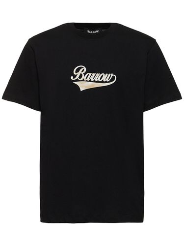 Logo Cotton Jersey T-shirt - BARROW - Modalova