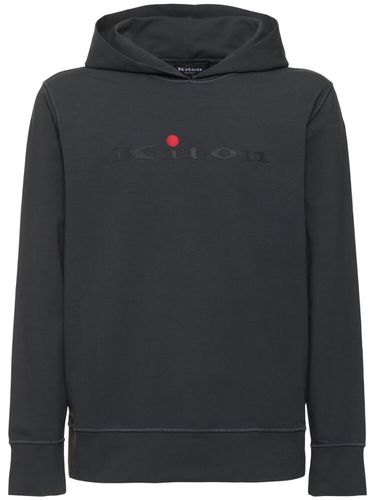 Cotton Blend Logo Sweatshirt - KITON - Modalova