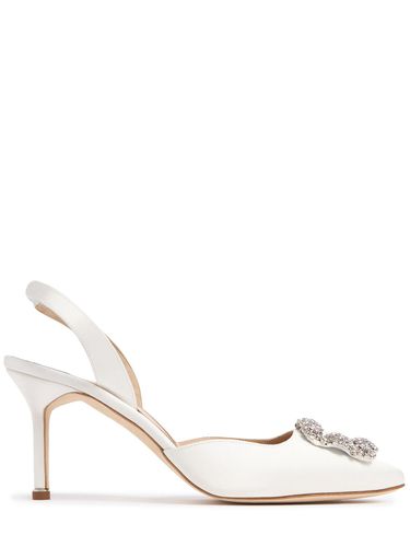 Mm Hangisli Satin Pumps - MANOLO BLAHNIK - Modalova