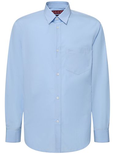 Cotton Poplin Shirt - GUCCI - Modalova