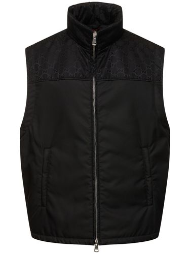 Gg Details Nylon Vest - GUCCI - Modalova