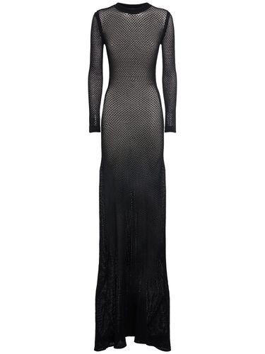 Fine Viscose Blend Crepe Long Dress - TOM FORD - Modalova