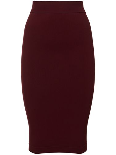 Sculpting Jersey Midi Skirt - ANDREADAMO - Modalova