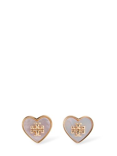 Kira Heart Stud Earrings - TORY BURCH - Modalova