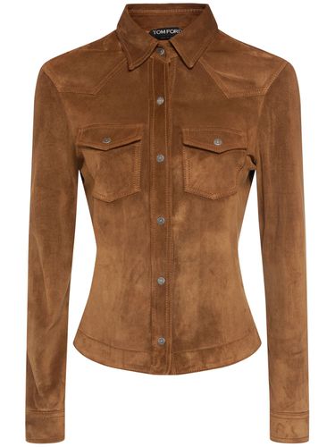 Suede Western Shirt - TOM FORD - Modalova