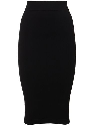 Sculpting Jersey Midi Skirt - ANDREADAMO - Modalova