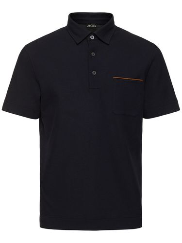 Polo De Algodón Piqué - ZEGNA - Modalova