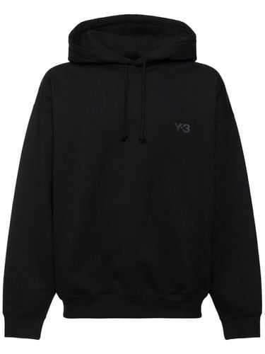 Cotton Blend Flannel Hoodie - Y-3 - Modalova