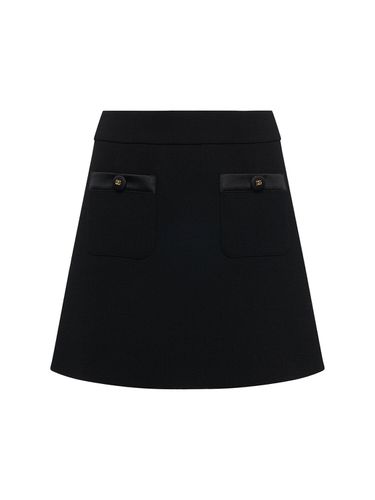 Wool Crepe Mini Skirt - DOLCE & GABBANA - Modalova