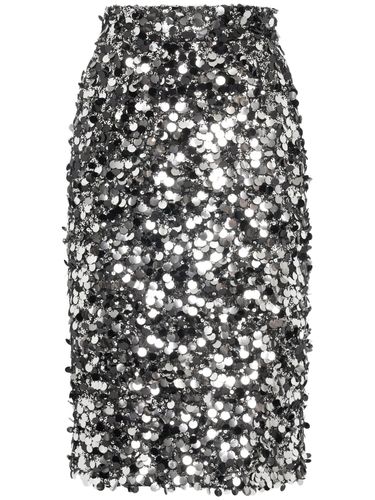 Sequined Midi Pencil Skirt - DOLCE & GABBANA - Modalova